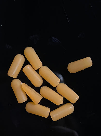 Oranges are delicious. This is not an orange, it is a diagram of an orange made from orange end caps