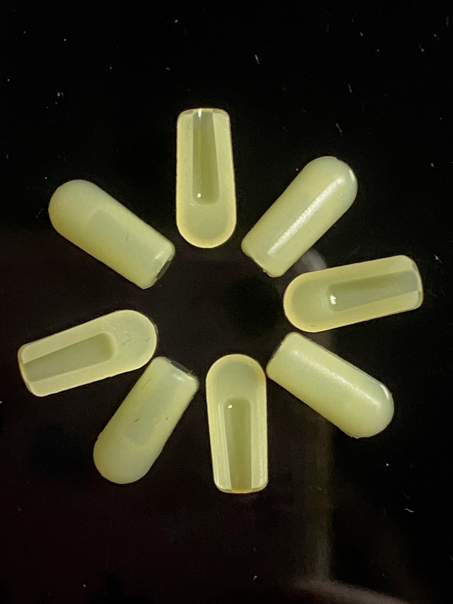 Yellow sunshine made from silicone end caps