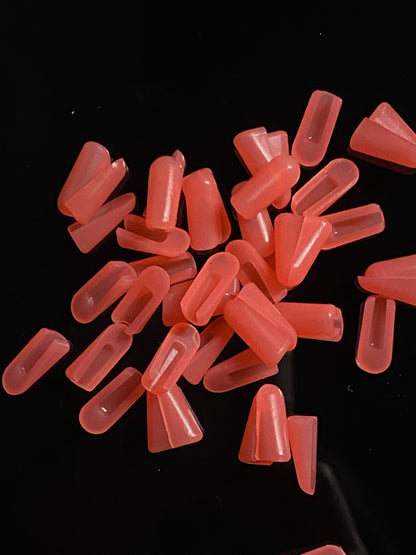 Red end caps, view from various sides