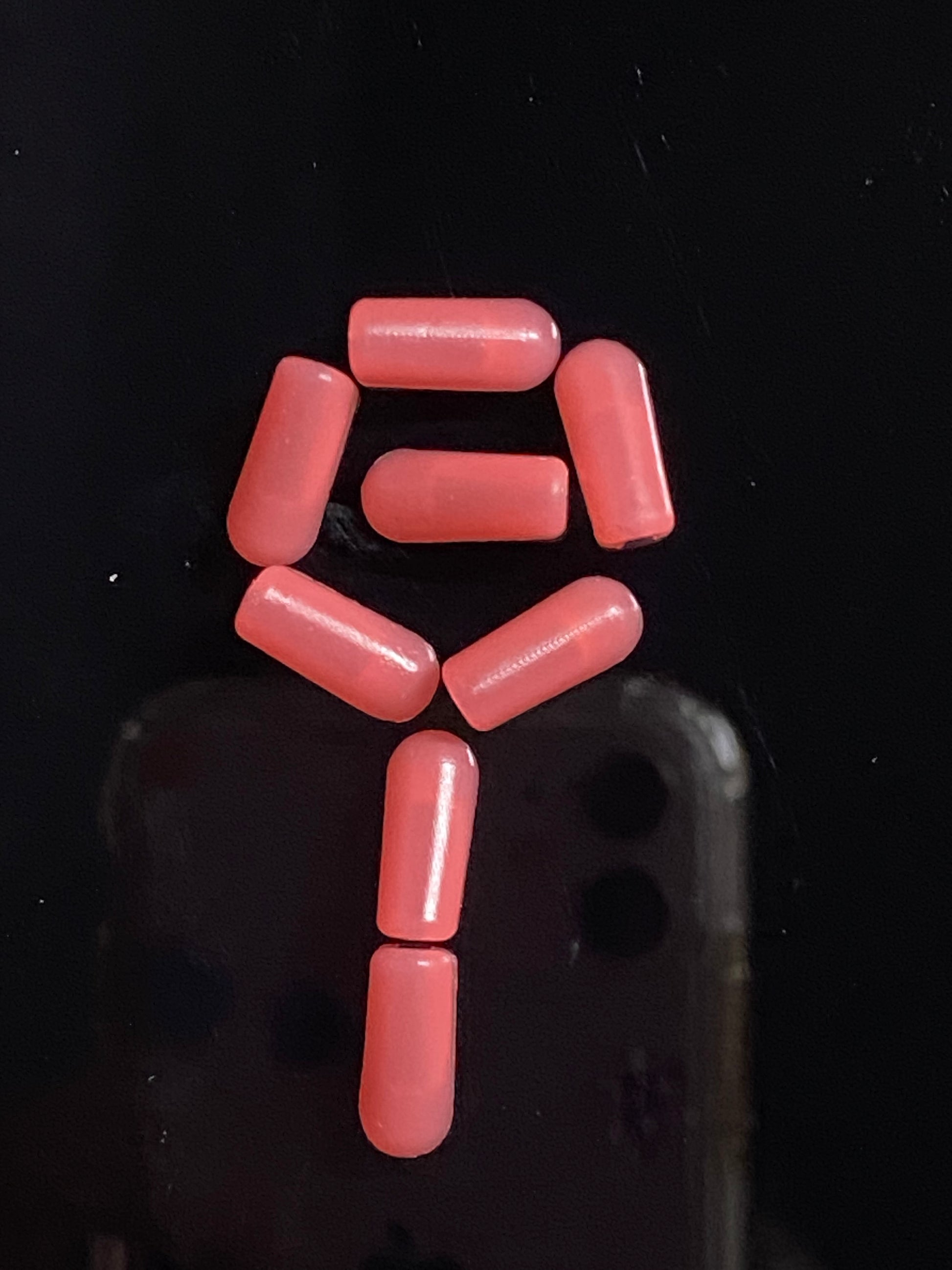 Red silicone end caps, sign your message, STOP