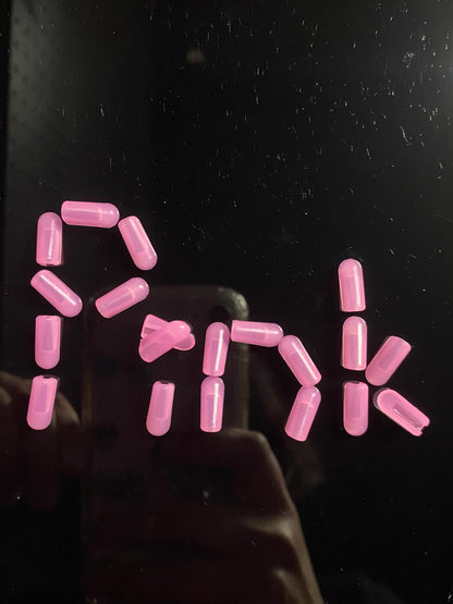 Silicone end caps - Hot Pink