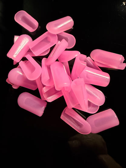 Silicone end caps - Hot Pink