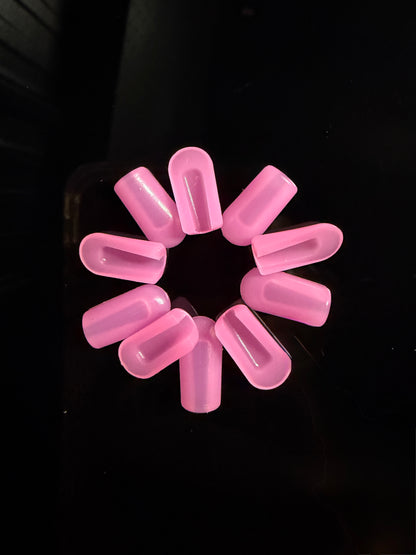 Silicone end caps - Hot Pink