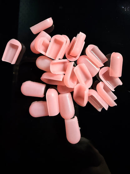 8*16mm rose pink end caps