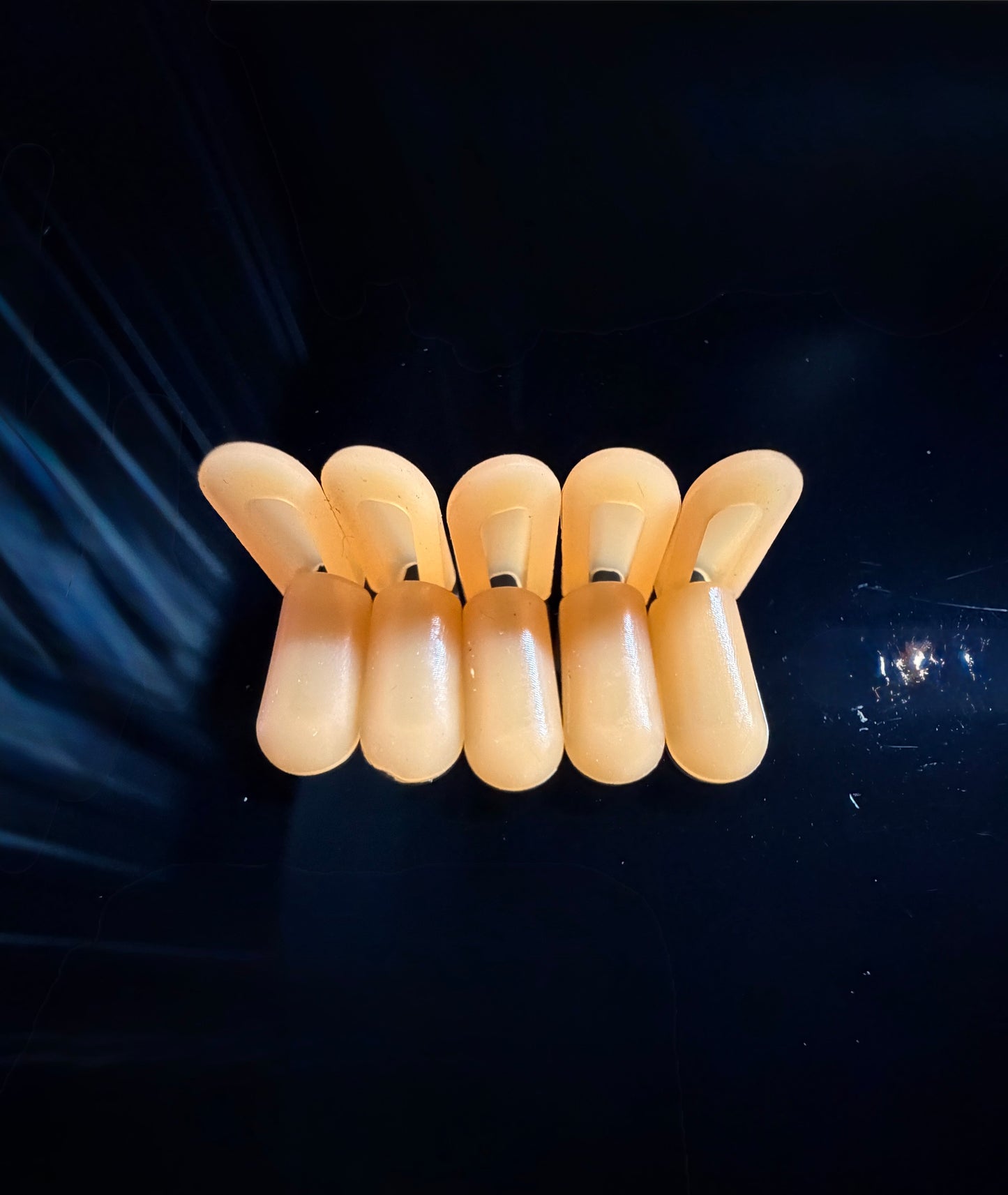 8*16mm orange end caps