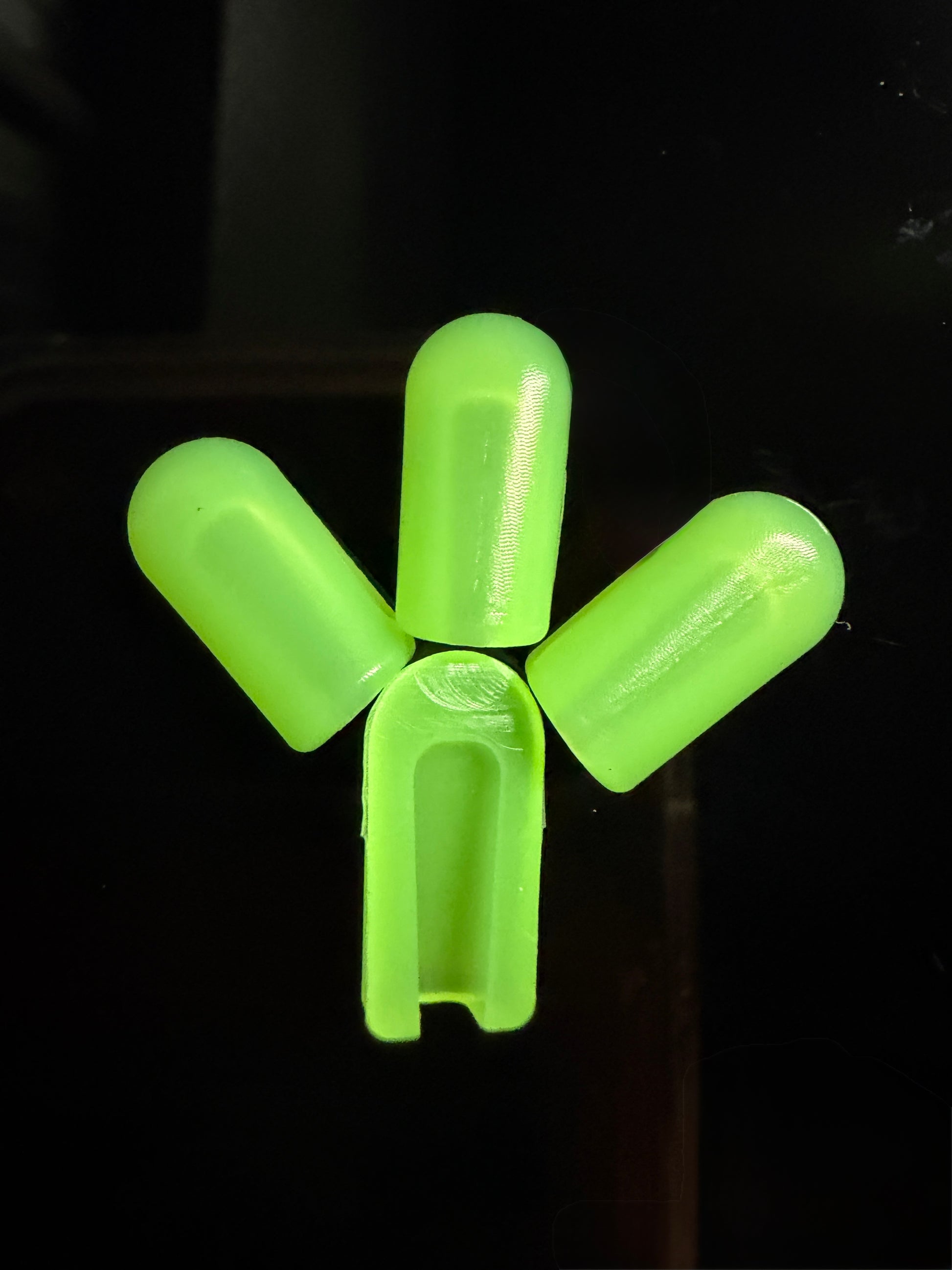 8*16mm green end caps