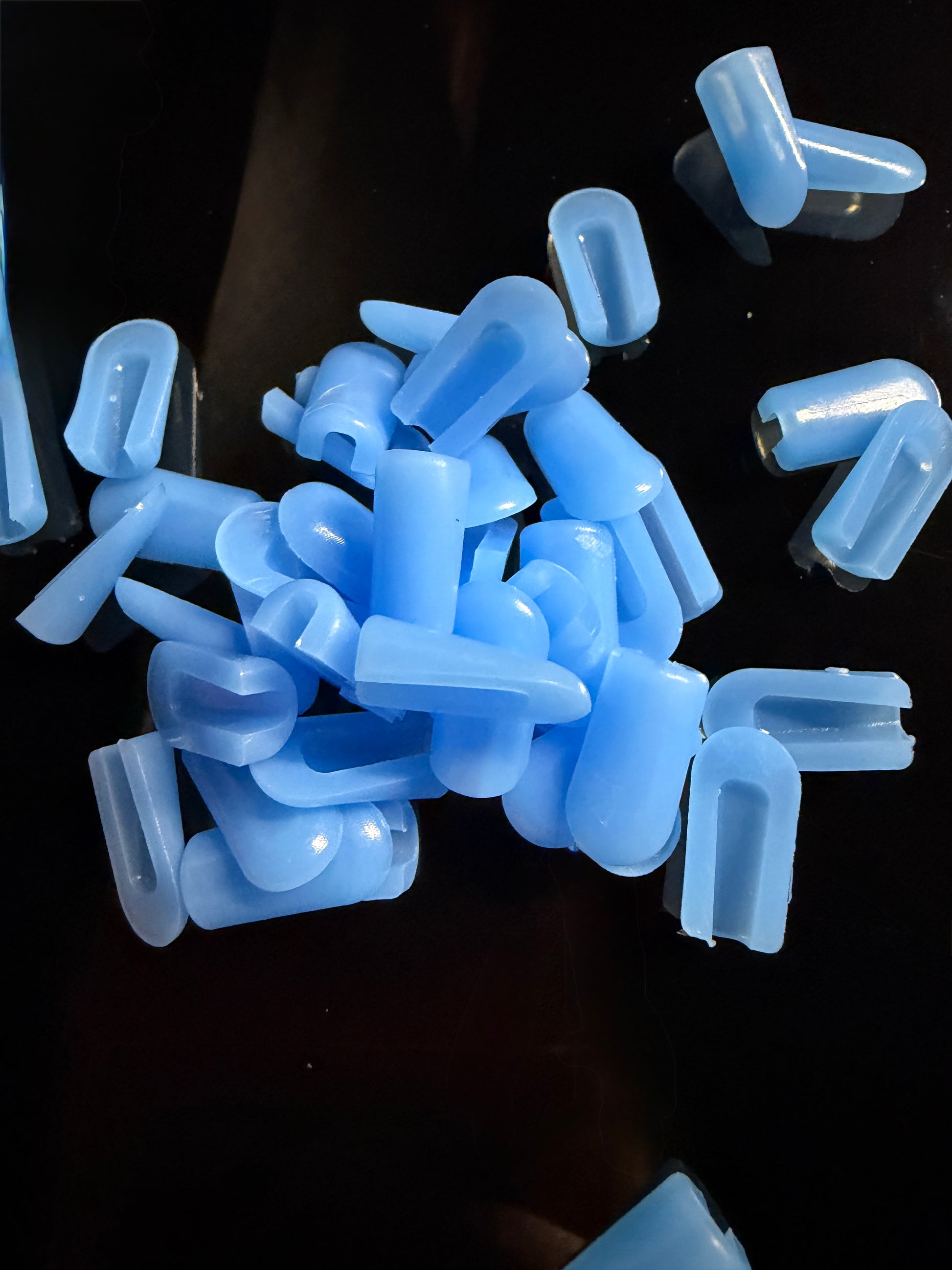 8*16mm dark blue end caps