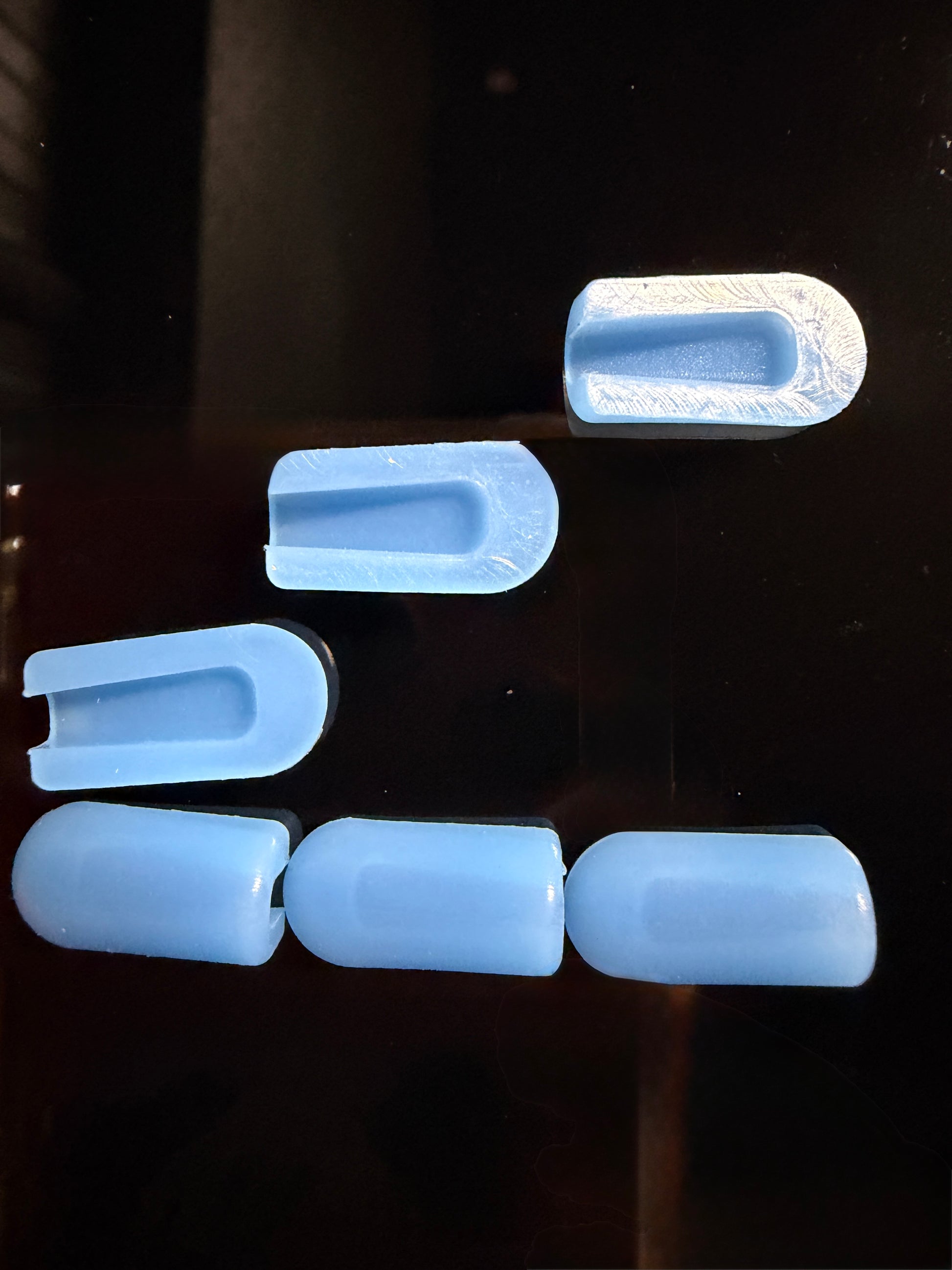 8*16mm dark blue end caps
