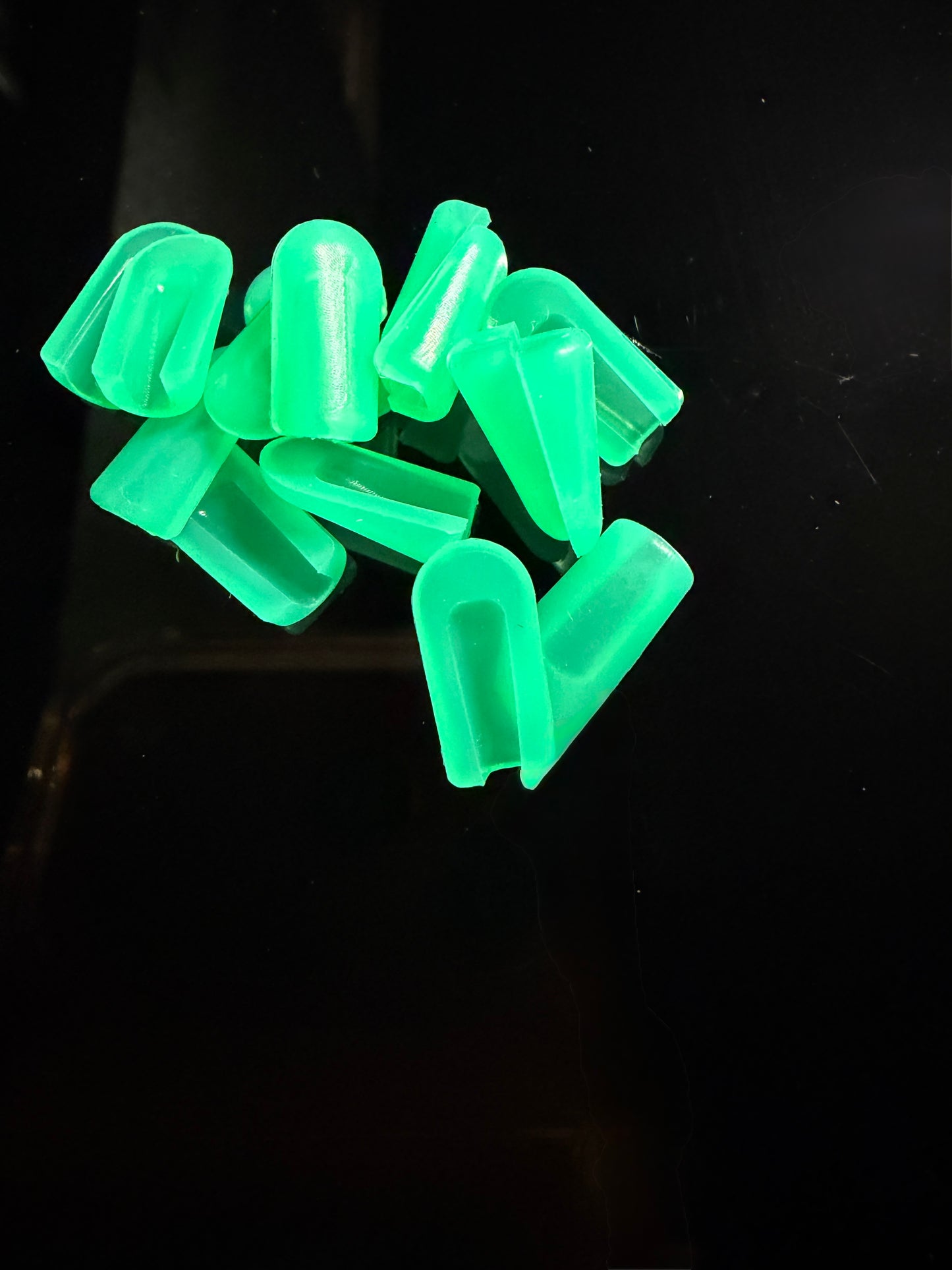 Silicone end caps - mint