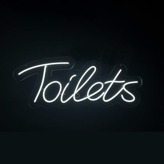 Neon Toilets Sign