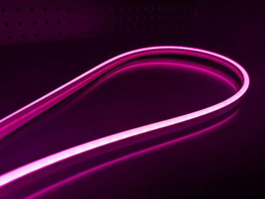 LED NEON FLEX 24V, 16x8mm, Hot Pink