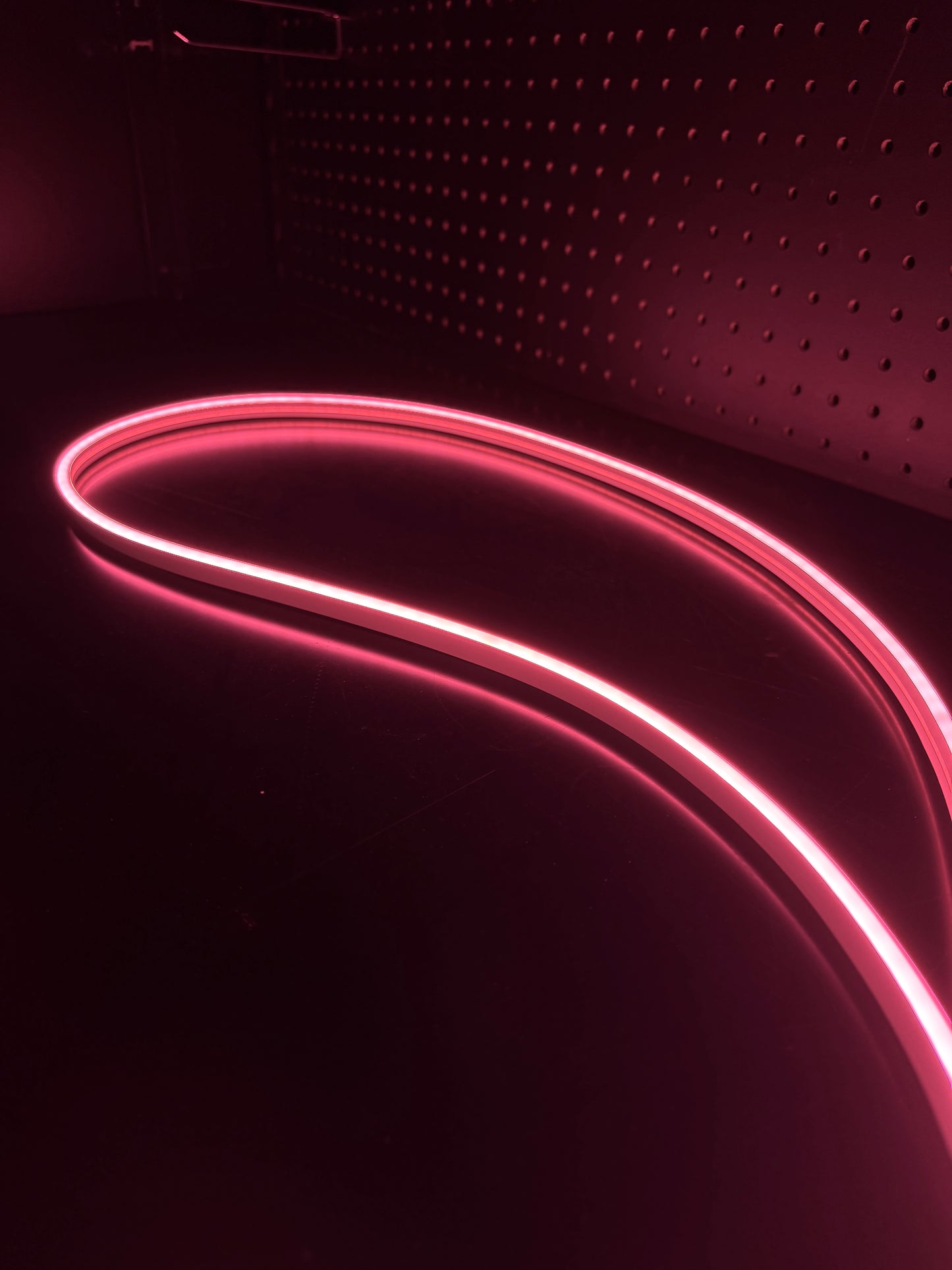 Rose Pink neon flex rope illuminated