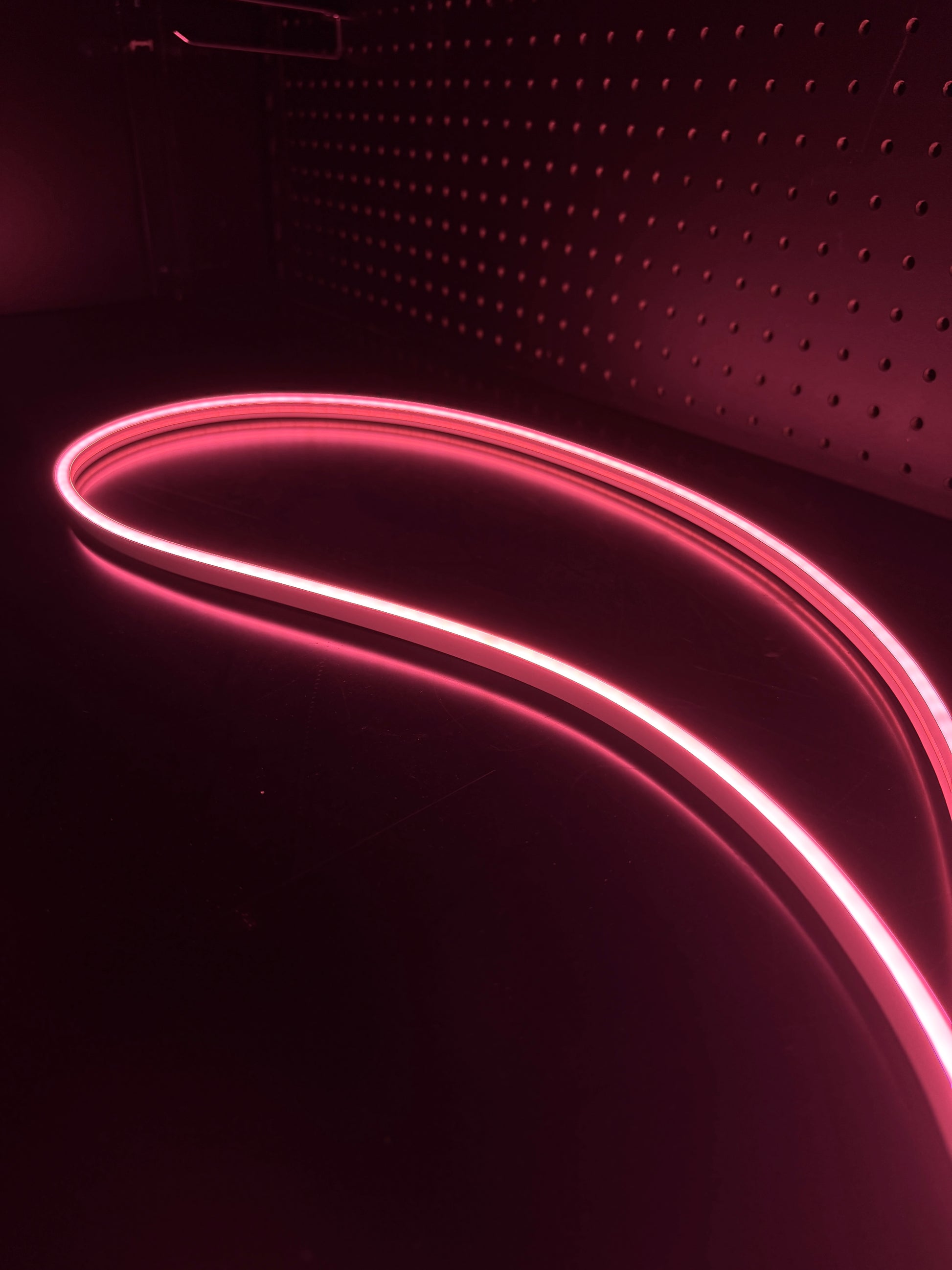 Rose Pink neon flex rope illuminated