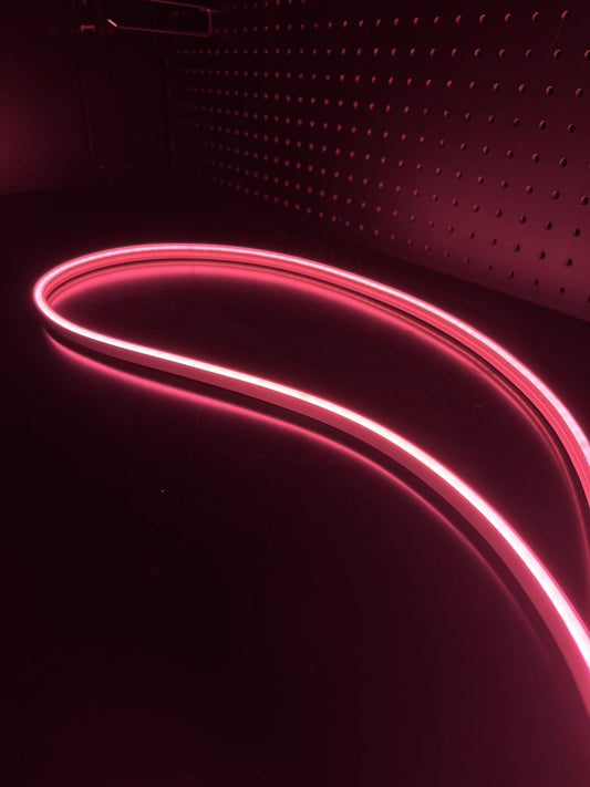 Rose Pink neon flex rope illuminated